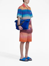 painterly print cotton shirt